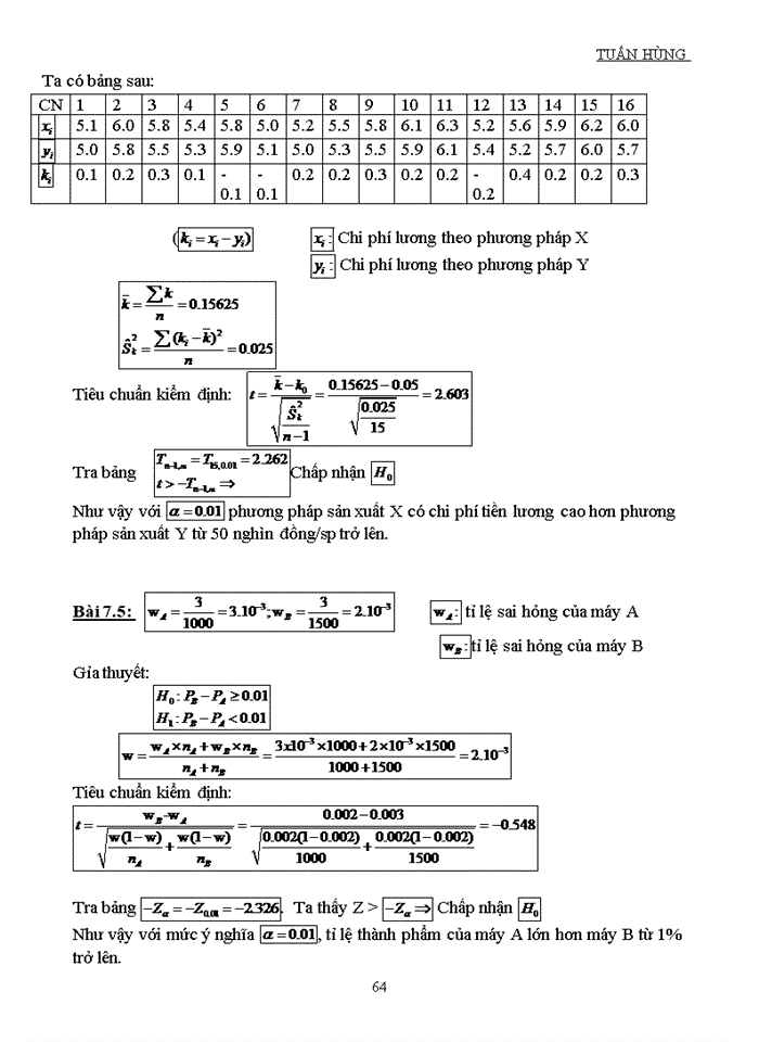 image for page BÀI TẬP VÀ ĐÁP ÁN NGUYÊN LÝ THỐNG KÊ