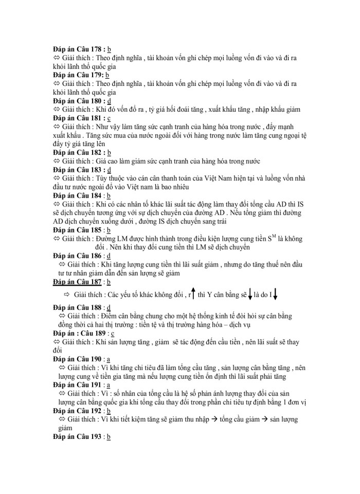 image for page 240 câu Đề thi trắc nghiệm Kinh tế vĩ mô