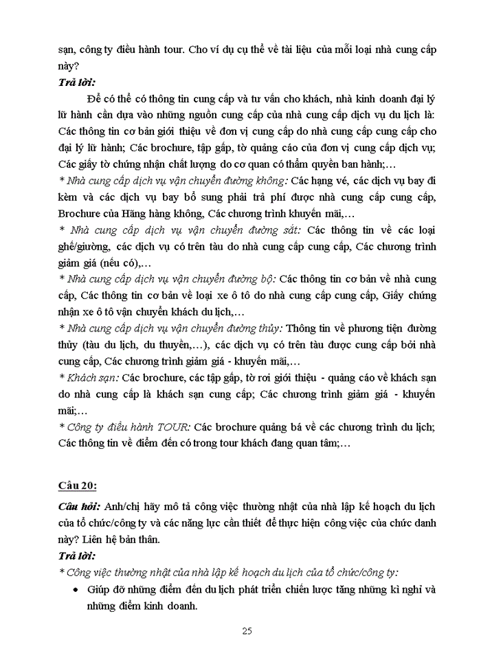 image for page ĐỀ CƯƠNG ÔN TẬP QUẢN TRỊ KINH DOANH LỮ HÀNH