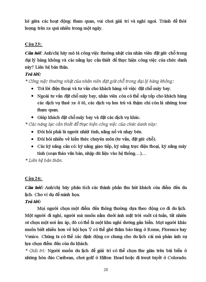 image for page ĐỀ CƯƠNG ÔN TẬP QUẢN TRỊ KINH DOANH LỮ HÀNH