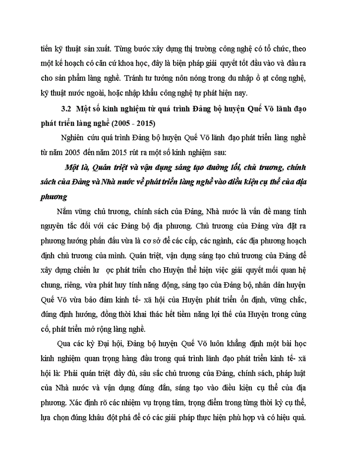 image for page PHÁT TRIỂN LÀNG NGHỀ Ở HUYỆN QUẾ VÕ