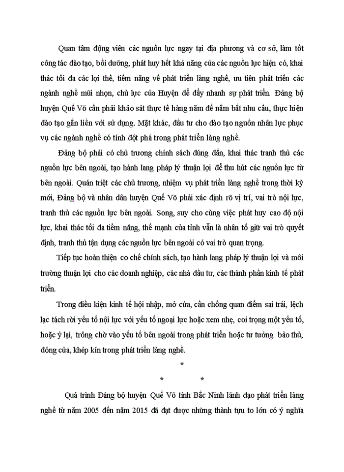 image for page PHÁT TRIỂN LÀNG NGHỀ Ở HUYỆN QUẾ VÕ