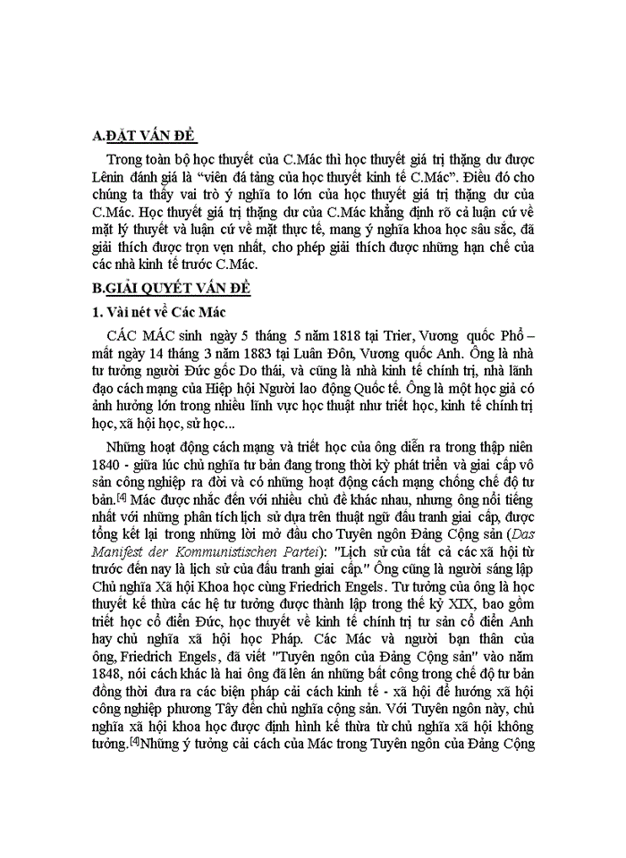 image for page Đóng góp của Mác trong việc phát hiện ra giá trị thặng dư