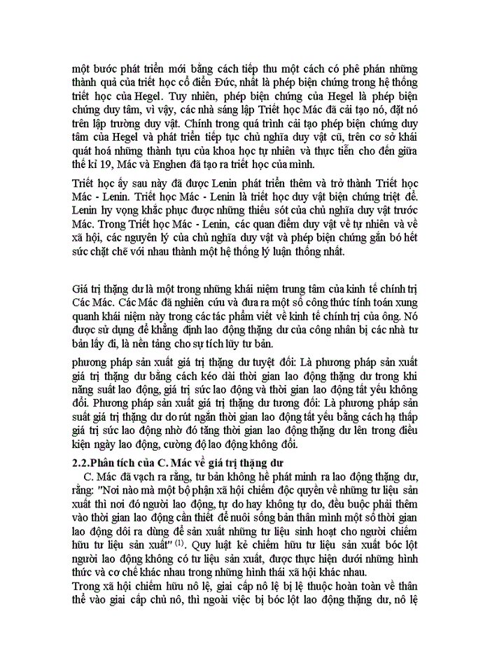 image for page Đóng góp của Mác trong việc phát hiện ra giá trị thặng dư