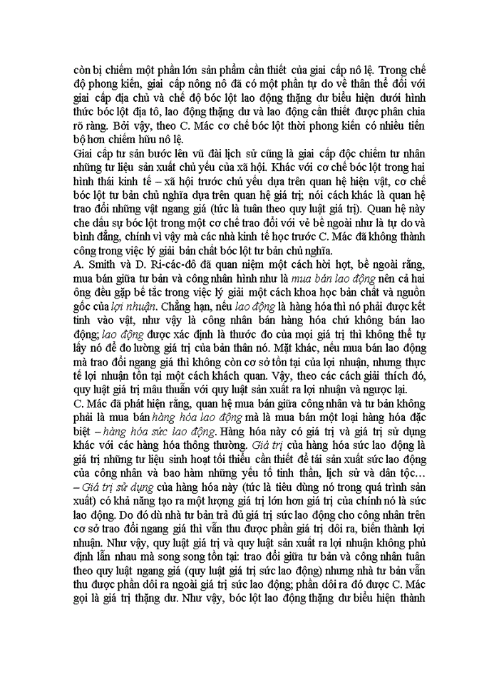 image for page Đóng góp của Mác trong việc phát hiện ra giá trị thặng dư