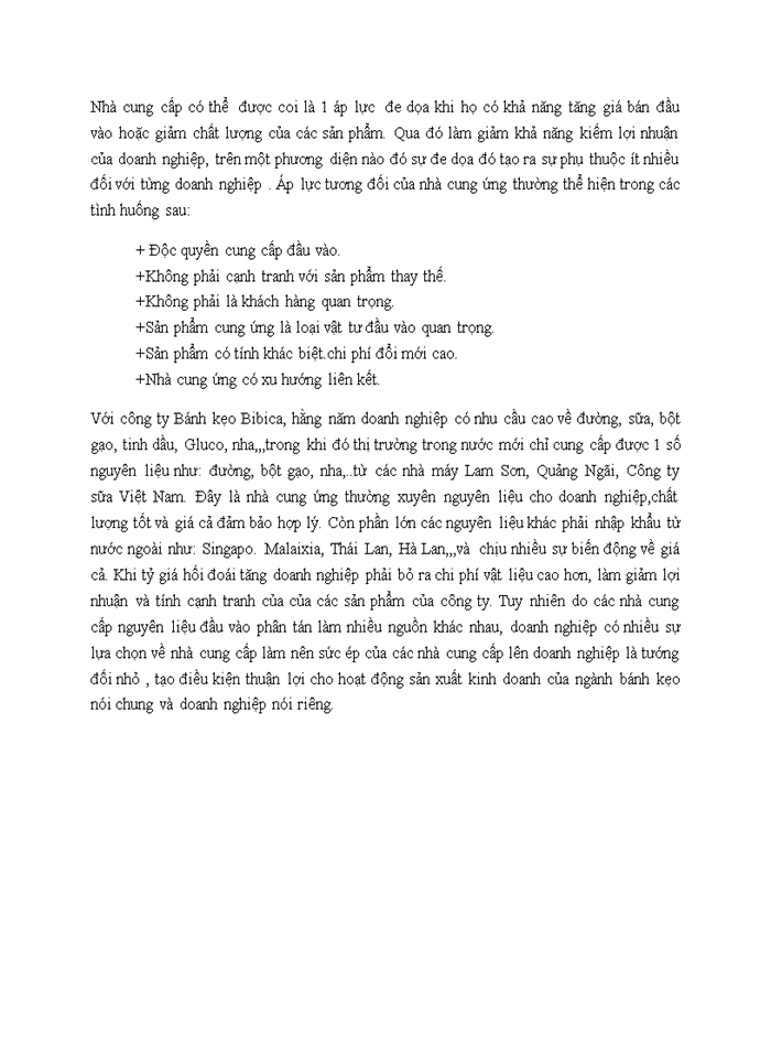 image for page PHÂN TÍCH MÔI TRƯỜNG BÊN NGOÀI CỦA CTCP BÁNH KẸO BIBICA