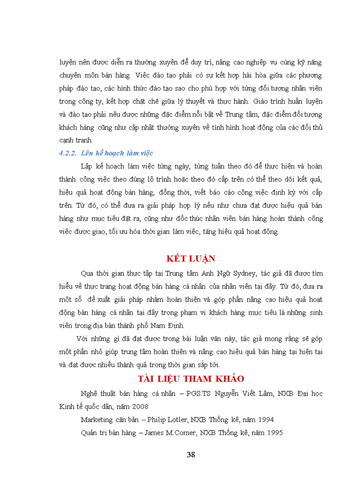 image for page Hoàn thiện kỹ năng bán hàng cá nhân nhằm tăng hiệu quả hoạt động kinh doanh của Trung tâm Anh ngữ Sydney đối với dòng sản phẩm tiếng Anh giao tiếp tổng quát