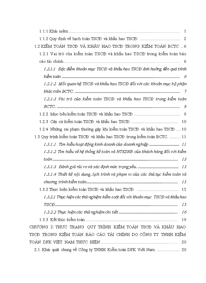 image for page QUY TRÌNH KIỂM TOÁN TSCĐ VÀ KHẤU HAO TSCĐ TRONG KIỂM TOÁN BÁO CÁO TÀI CHÍNH DO CÔNG TY TNHH KIỂM TOÁN DFK VIỆT NAM