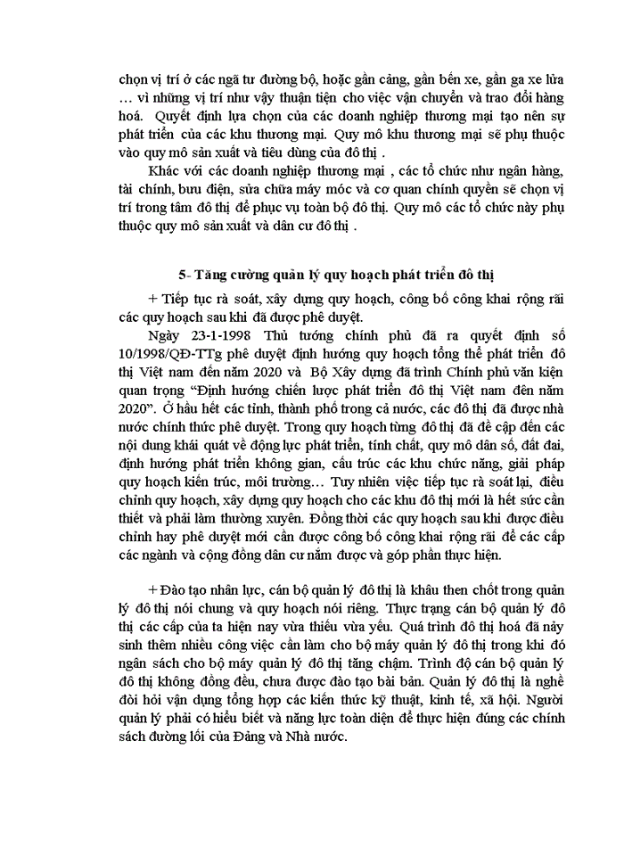 image for page THS NHỮNG NHÂN TỐ ẢNH HƯỞNG ĐẾN QUÁ TRÌNH ĐÔ THỊ HOÁ Ở VIỆT NAM