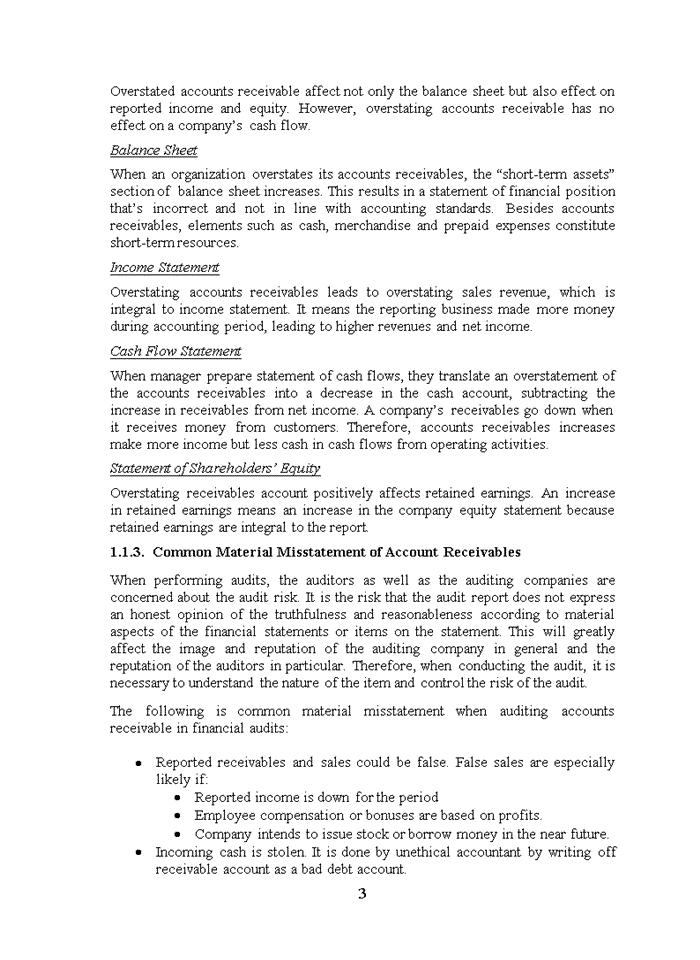 image for page TIẾNG ANH DISCUSSION OF AUDIT OF ACCOUNT RECEIVABLES IN FINANCIAL STATEMENT AUDIT
