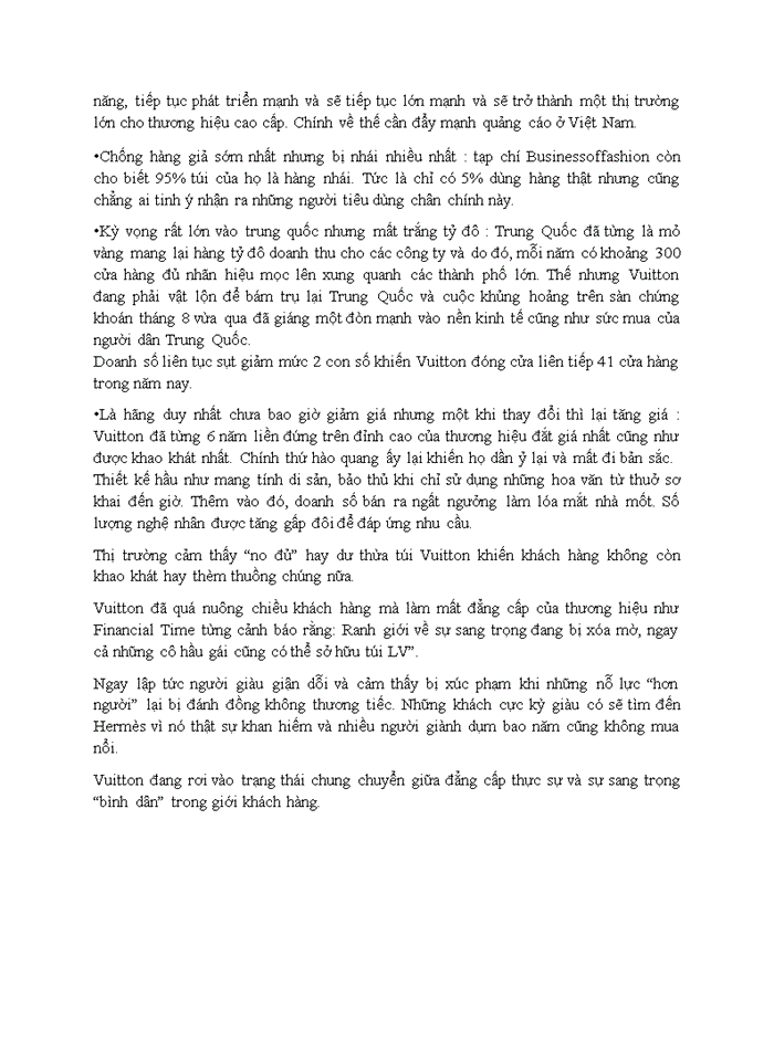 image for page Tiêu thức phân loại đặc điểm hành vi của các giai tầng trong việc lựa chọn sản phẩm hàng thời trang và ứng dụng với sản phẩm của LOUIS VUITTON