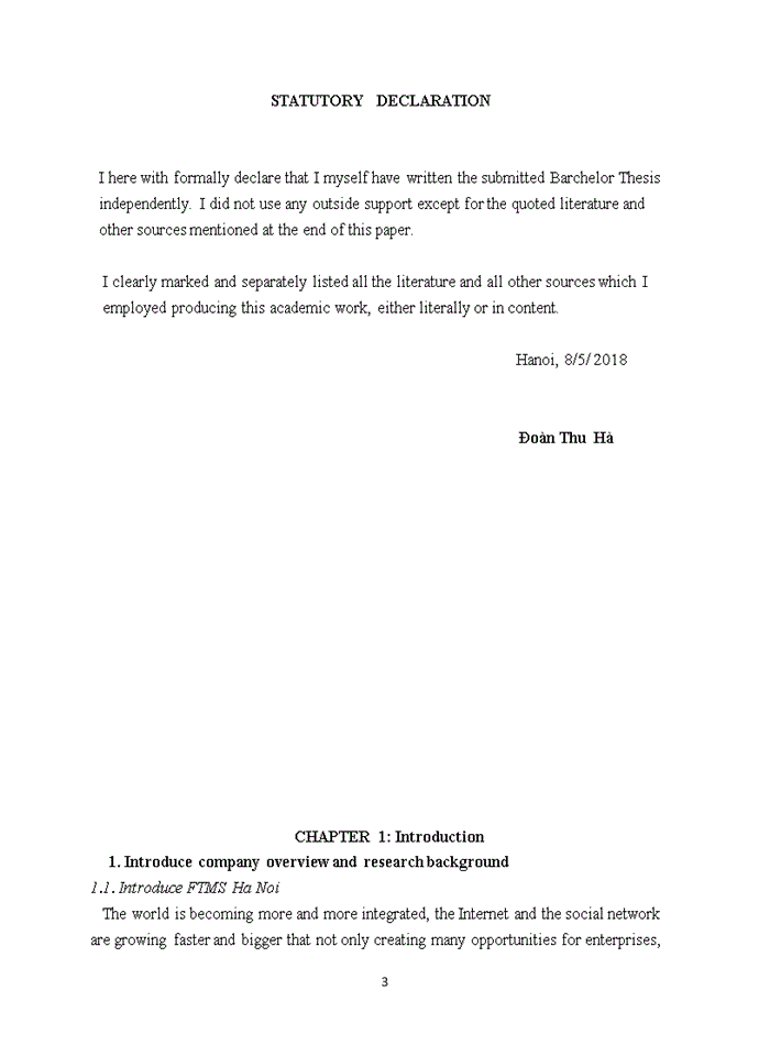 image for page TIẾNG ANH Current Situation and Solutions