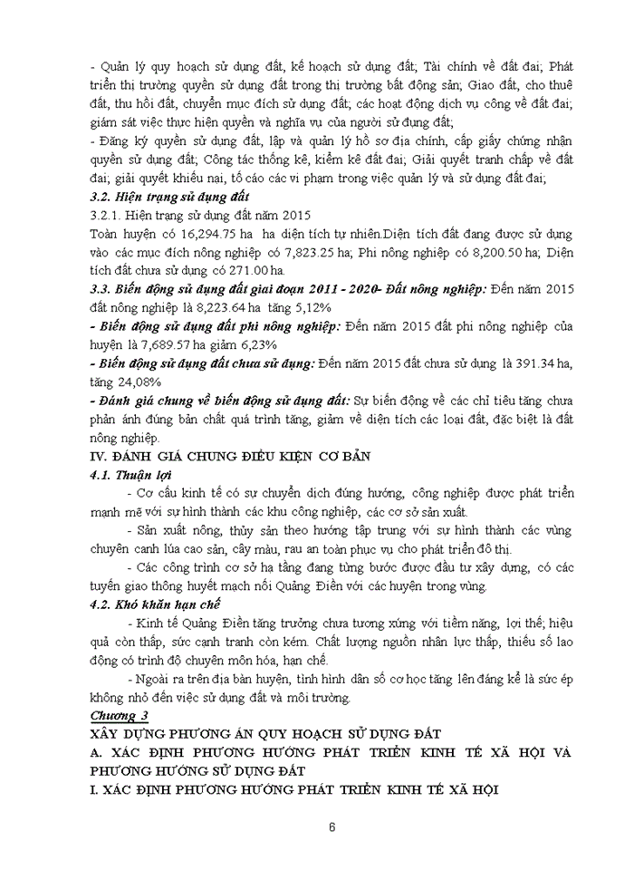 image for page Xây dựng quy hoạch về quản l ý sử dụng đất của huyện Quảng Điền - tỉnh Thừa Thiên Huế năm 2016