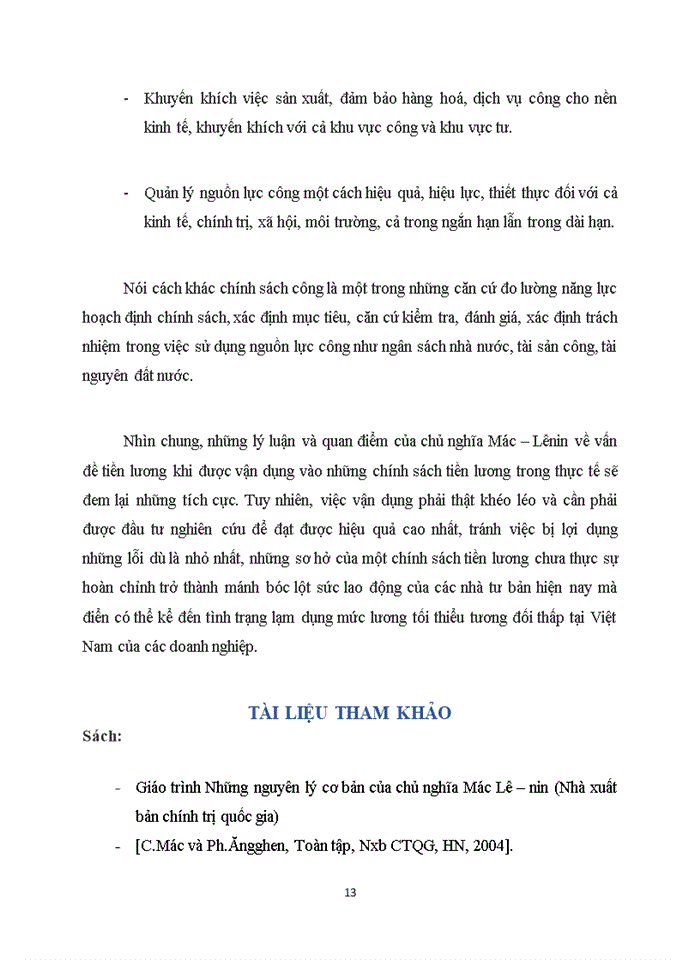 image for page Triết mác Quan điểm về tiền lương của chủ nghĩa Mác Lênin