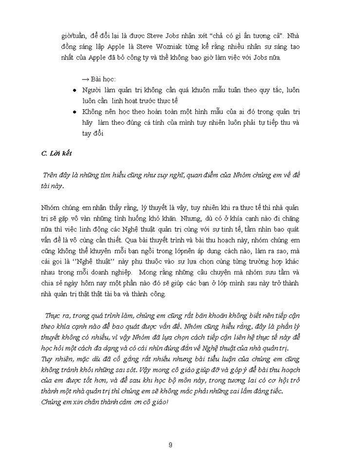 image for page Nghệ thuật quản trị của nhà quản trị doanh nghiệp