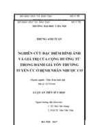 NGHIÊN CỨU ĐẶC ĐIỂM HÌNH ẢNH VÀ GIÁ TRỊ CỦA CỘNG HƯỞNG TỪ TRONG ĐÁNH GIÁ TỔN THƯƠNG TUYẾN ỨC Ở BỆNH NHÂN NHƯỢC CƠ