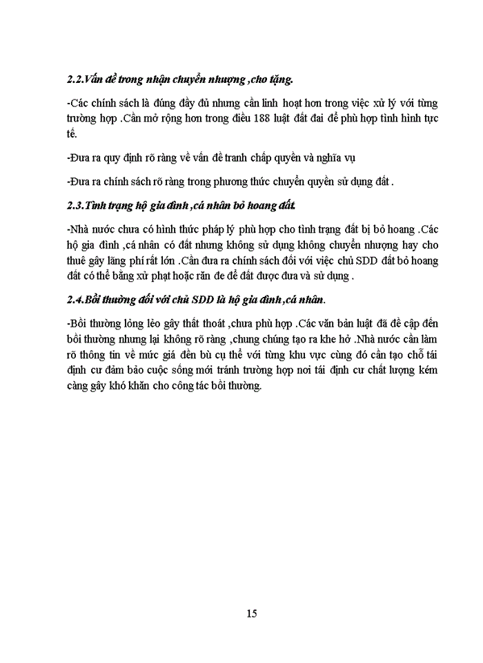 image for page Chính sách sử dụng đất với chủ sử dụng đất là hộ gia đình và cá nhân