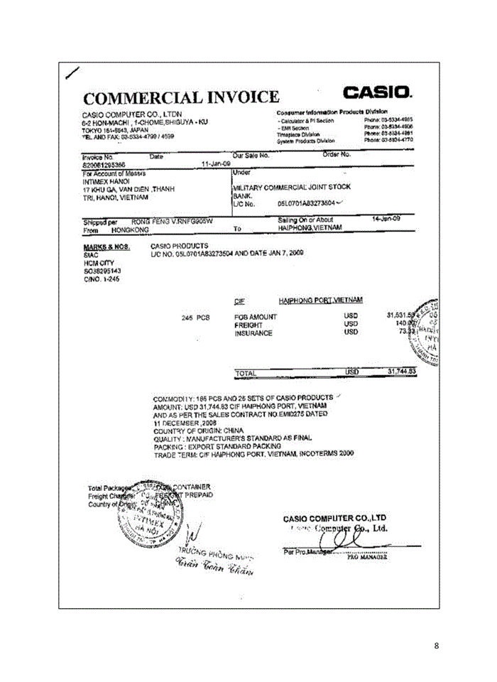 image for page Chứng từ trong thực hiện hợp đồng mua bán hàng hóa quốc tế