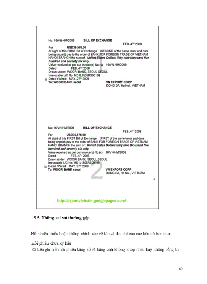 image for page Chứng từ trong thực hiện hợp đồng mua bán hàng hóa quốc tế