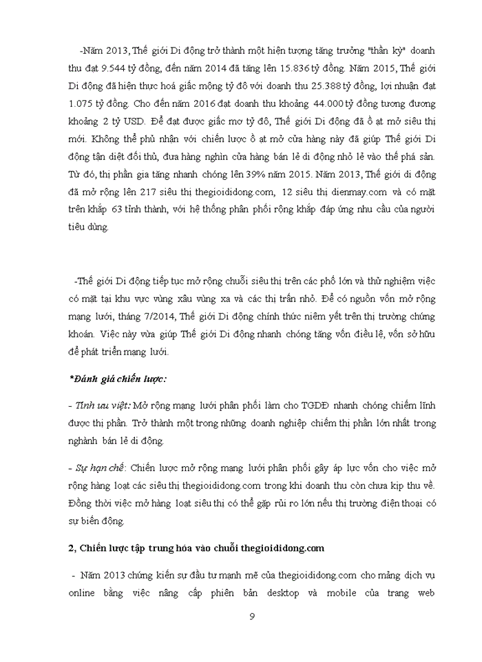 image for page Chiến lược cạnh tranh của thế giới di động trong giai đoạn môi trường ngành bão hòa