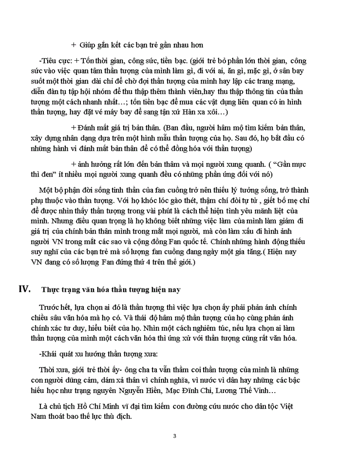 image for page Hãy bình luận về hình tượng thần tượng trong xã hội hiện nay dưới góc độ xã hội học