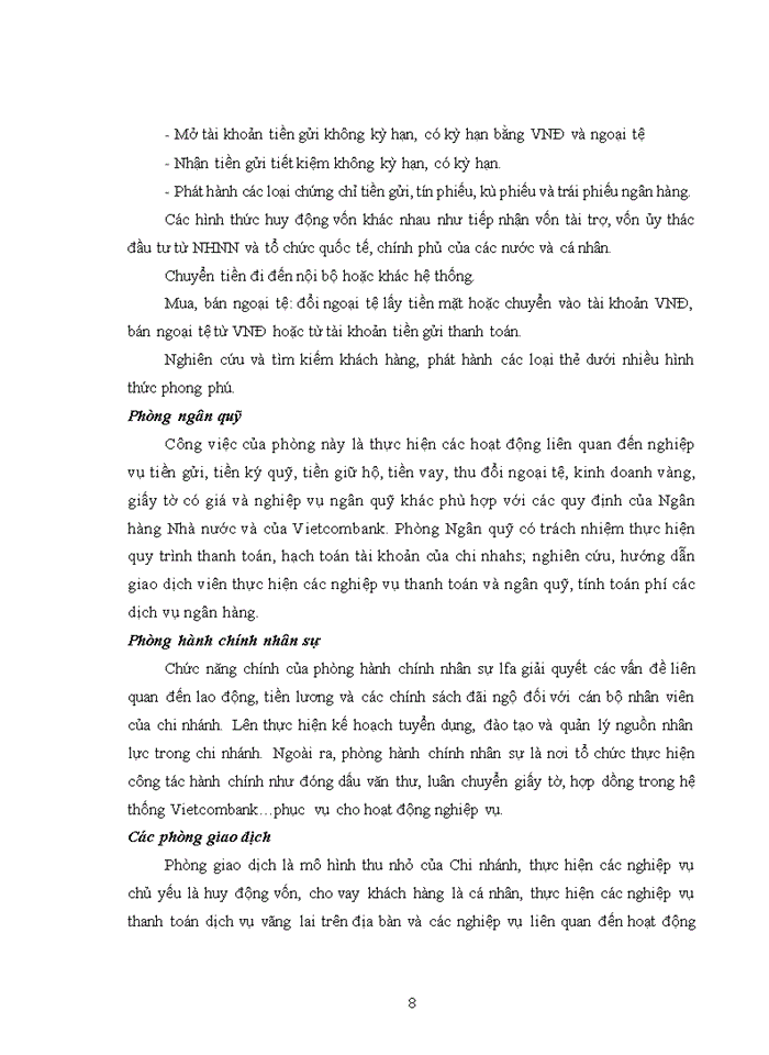 image for page Khái quát về ngân hàng tmcp ngoại thương việt nam chi nhánh thăng long