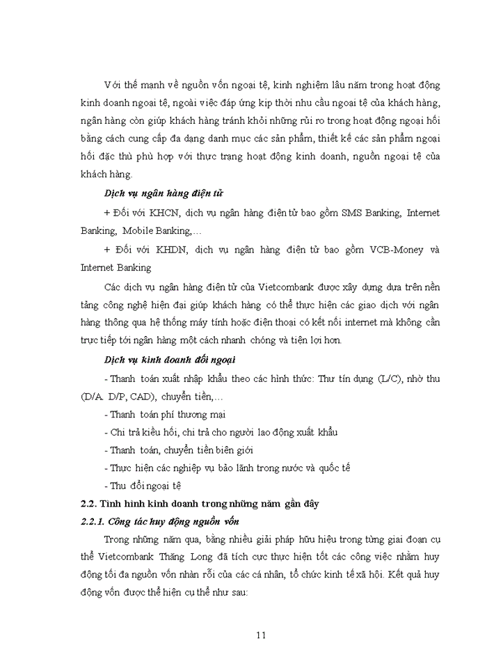 image for page Khái quát về ngân hàng tmcp ngoại thương việt nam chi nhánh thăng long