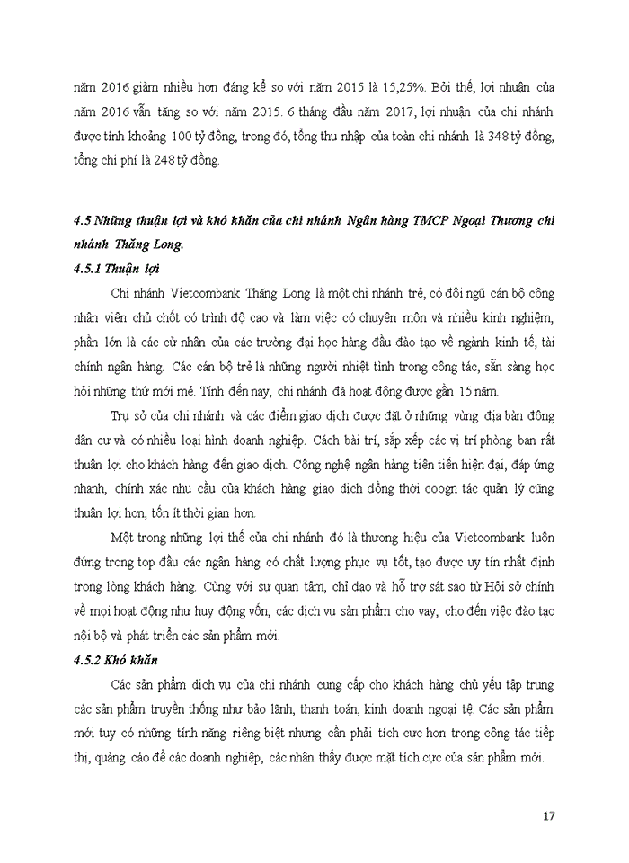 image for page BÁO CÁO TẠI Ngân hàng thương mại cổ phần Ngoại Thương Việt Nam Chi nhánh Thăng Long