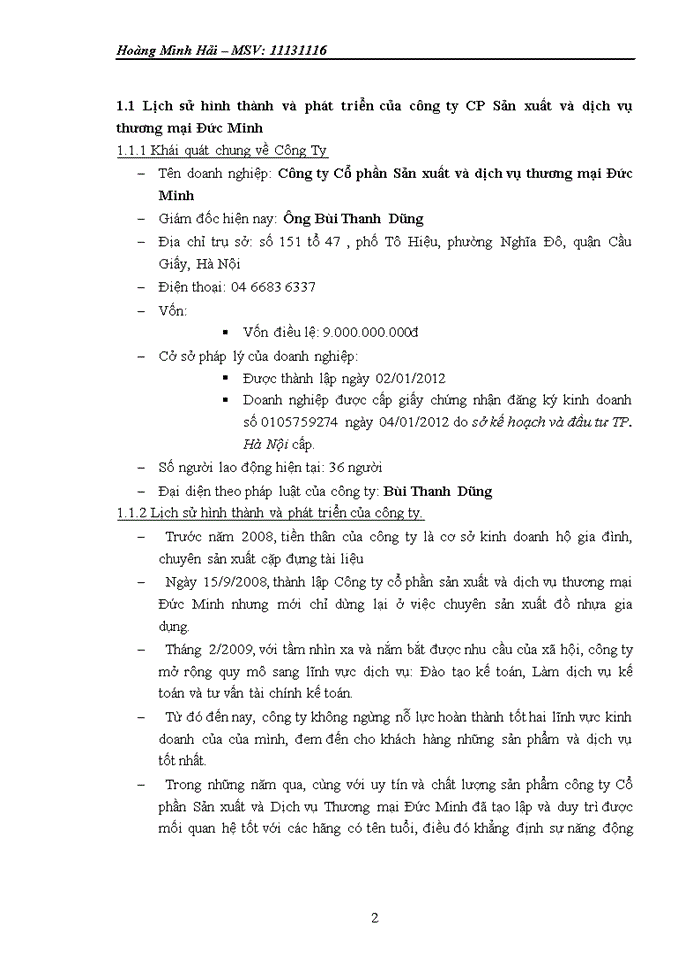 image for page Báo cáo tại Công ty Cổ phần Sản xuất và dịch vụ thương mại Đức Minh