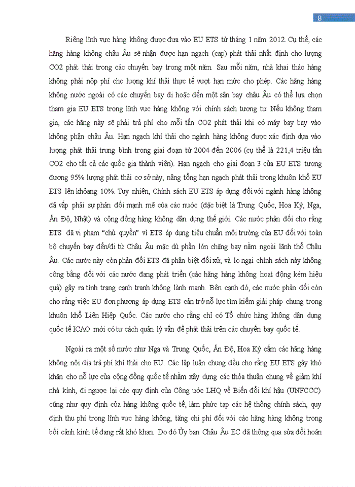 image for page Trình bày sự hình thành và phát triển của hệ thống thương mại khí thải của Liên minh Châu Âu