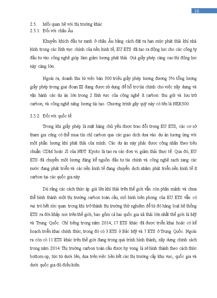 image for page Trình bày sự hình thành và phát triển của hệ thống thương mại khí thải của Liên minh Châu Âu