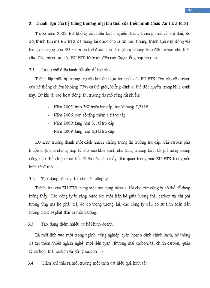 image for page Trình bày sự hình thành và phát triển của hệ thống thương mại khí thải của Liên minh Châu Âu