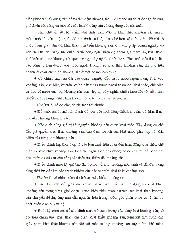 image for page Thực trạng chính sách thuế đối với thăm dò và khai thác khoáng sản