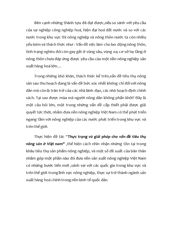 image for page Thực trạng và giải pháp cho vấn đề tiêu thụ nông sản ở Việt nam