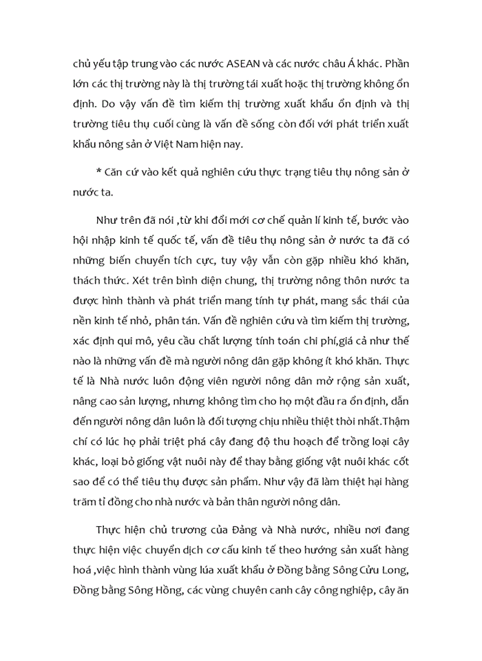 image for page Thực trạng và giải pháp cho vấn đề tiêu thụ nông sản ở Việt nam