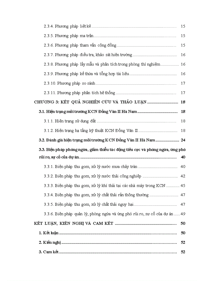 image for page ĐÁNH GIÁ HIỆN TRẠNG MÔI TRƯỜNG KHU CÔNG NGHIỆP ĐỒNG VĂN II TỈNH HÀ NAM VÀ ĐỀ XUẤT GIẢI PHÁP BẢO VỆ MÔI TRƯỜNG