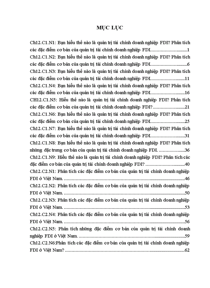 image for page Phân tích các đặc điểm cơ bản của quản trị tài chính doanh nghiệp FDI
