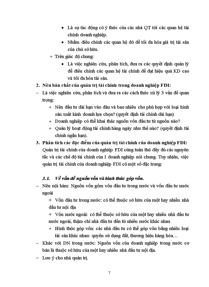 image for page Phân tích các đặc điểm cơ bản của quản trị tài chính doanh nghiệp FDI