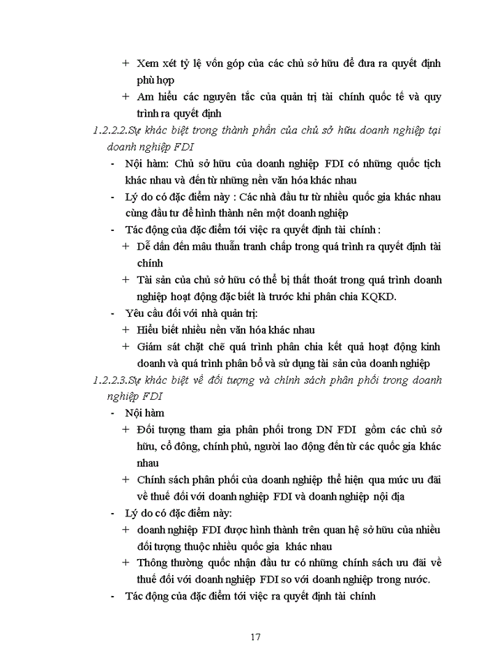 image for page Phân tích các đặc điểm cơ bản của quản trị tài chính doanh nghiệp FDI