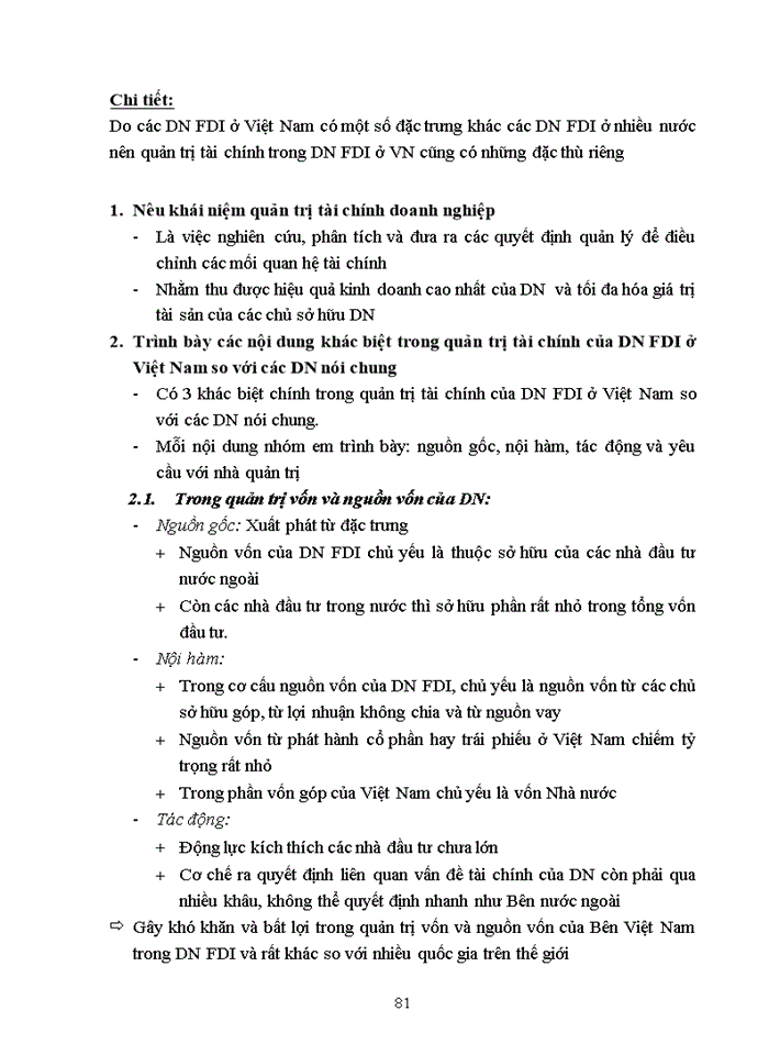 image for page Phân tích các đặc điểm cơ bản của quản trị tài chính doanh nghiệp FDI