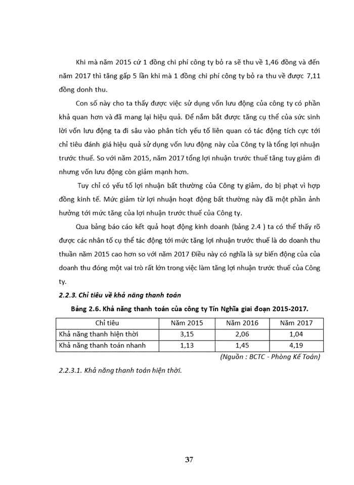 image for page Nâng cao hiệu quả sử dụng vốn lưu động tại công ty Trách nhiệm hữu hạn thương mại tín nghĩa