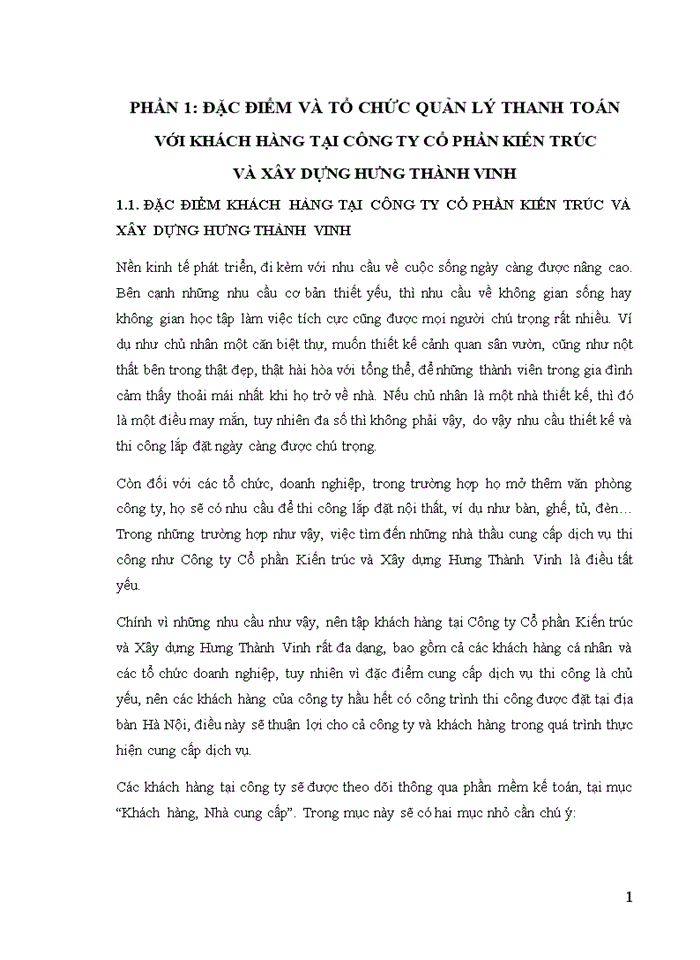 image for page Kế toán thanh toán với khách hàng tại Công ty Cổ phần Kiến trúc và Xây dựng Hưng Thành Vinh