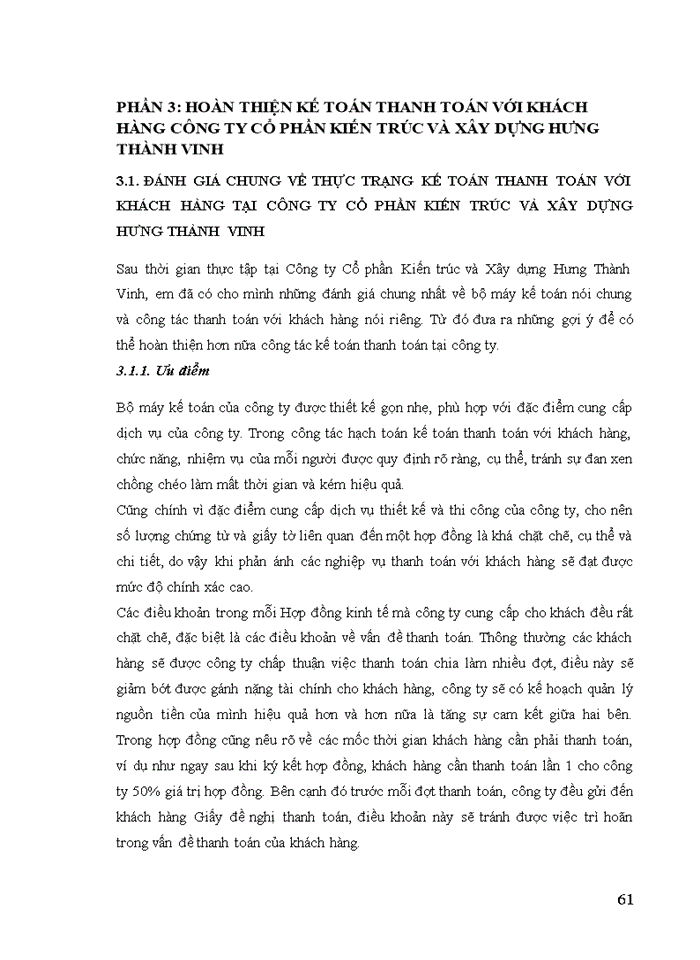 image for page Kế toán thanh toán với khách hàng tại Công ty Cổ phần Kiến trúc và Xây dựng Hưng Thành Vinh