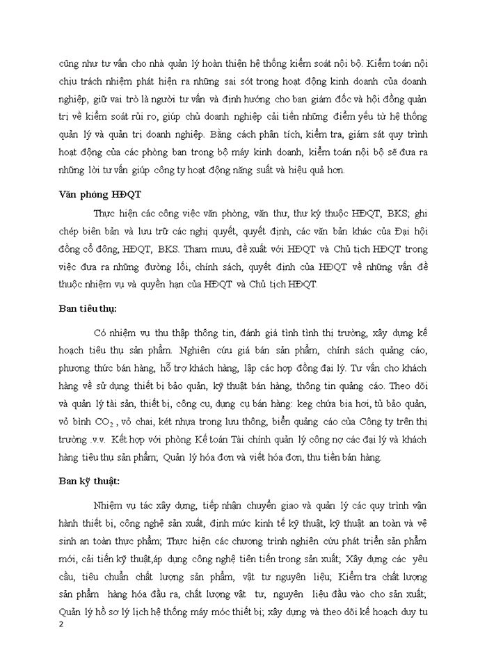 image for page Phân tích cơ cấu tổ chức của công ty Sabeco theo tính chất tập trung và phi tập trung