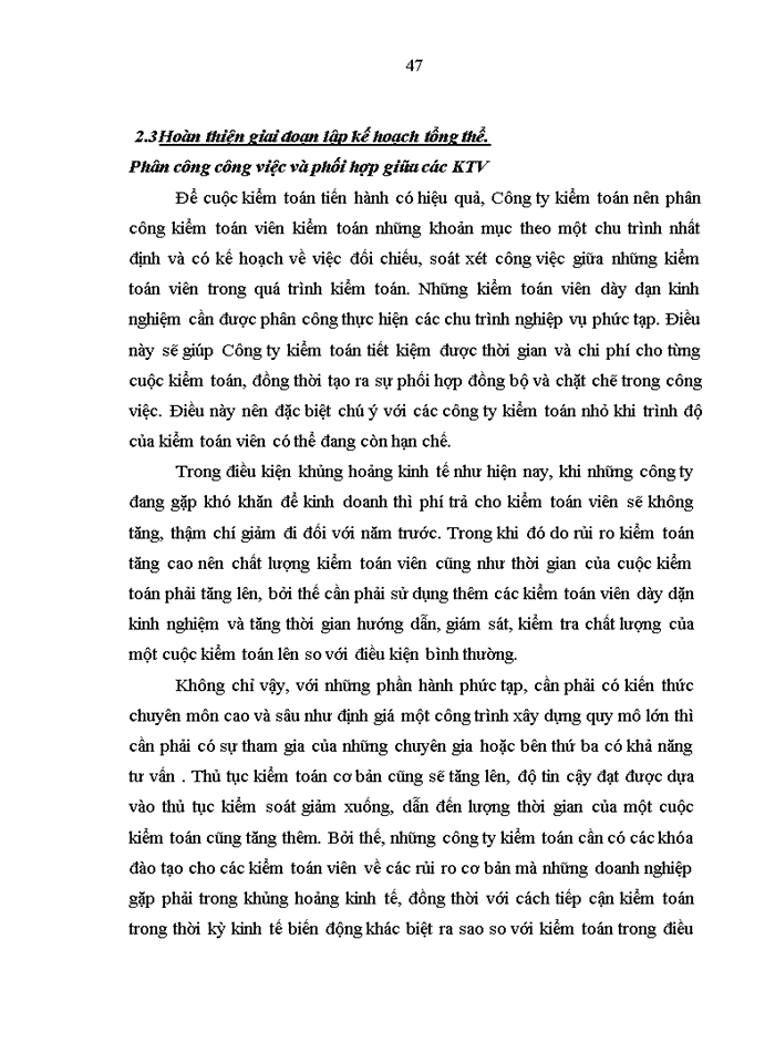 image for page CÔNG TÁC LẬP KẾ HOẠCH KIỂM TOÁN TRONG QUY TRÌNH KIỂM TOÁN BÁO CÁO TÀI CHÍNH