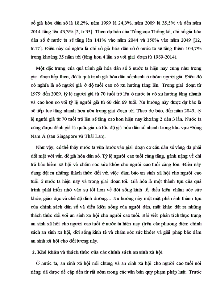 image for page Ảnh hưởng của dân số già đến tăng trưởng kinh tế và thu nhập tích lũy hộ gia đình Ứng dụng trong quản lý các chính sách an sinh xã hội