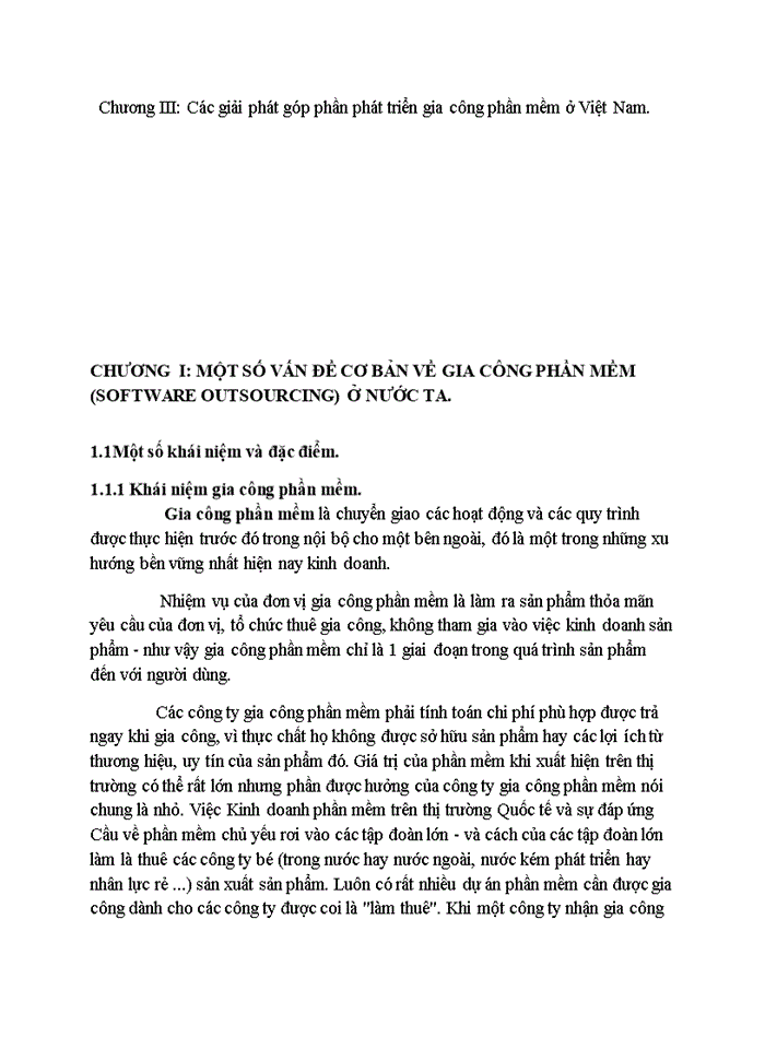 Nghiên cứu việc gia công phần mềm ở Việt Nam hiện nay Các giải pháp nhằm phát triển gia công phần mềm