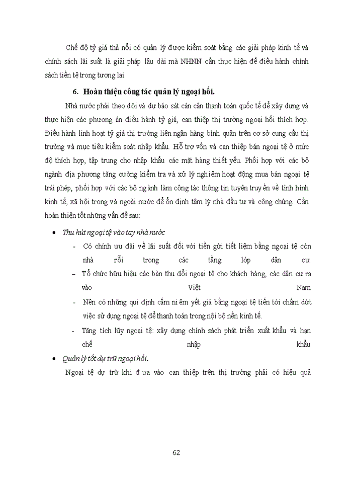 image for page THỰC TRẠNG VÀ XU HƯỚNG PHÁT TRIỂN CHÍNH SÁCH TỶ GIÁ HỐI ĐOÁI Ở VIỆT NAM
