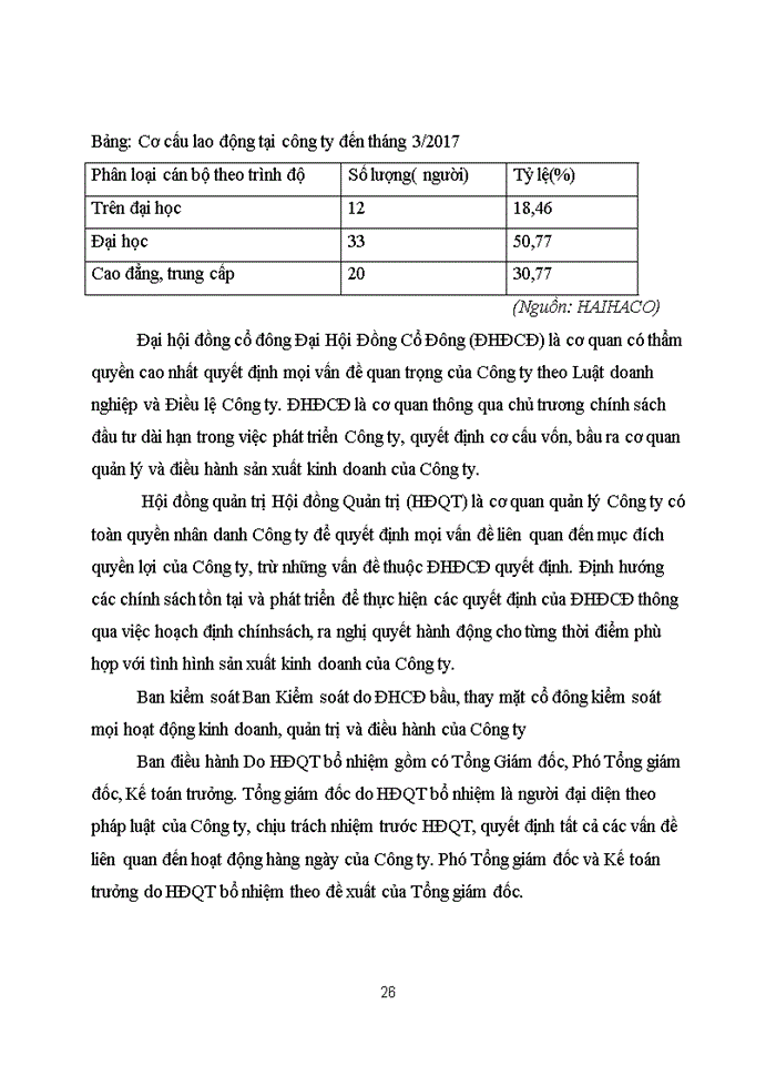 image for page Thực trạng công tác tổ chức lao động cho lao động quản lý của Công ty Bánh kẹo Hải Hà