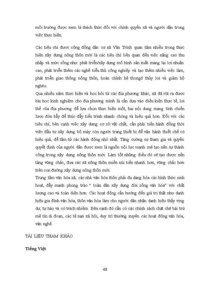 image for page THỰC TRẠNG XÂY DỰNG NÔNG THÔN MỚI TẠI XÃ VÂN TRÌNH HUYỆN THẠCH AN TỈNH CAO BẰNG